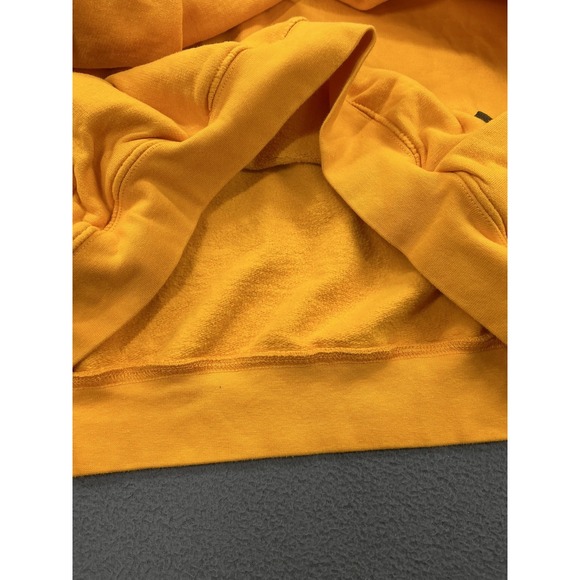 Peanuts Cedar Fair Hoodie Mens XL Yellow Charlie Brown Zig Zag Pullover Pockets - Picture 6 of 11